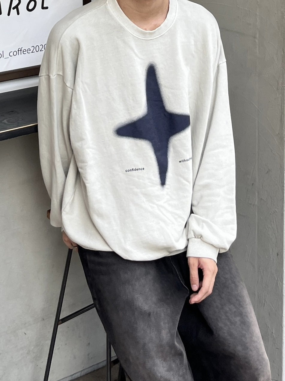 【youll】sparkle pigment sweat shirt (3color)