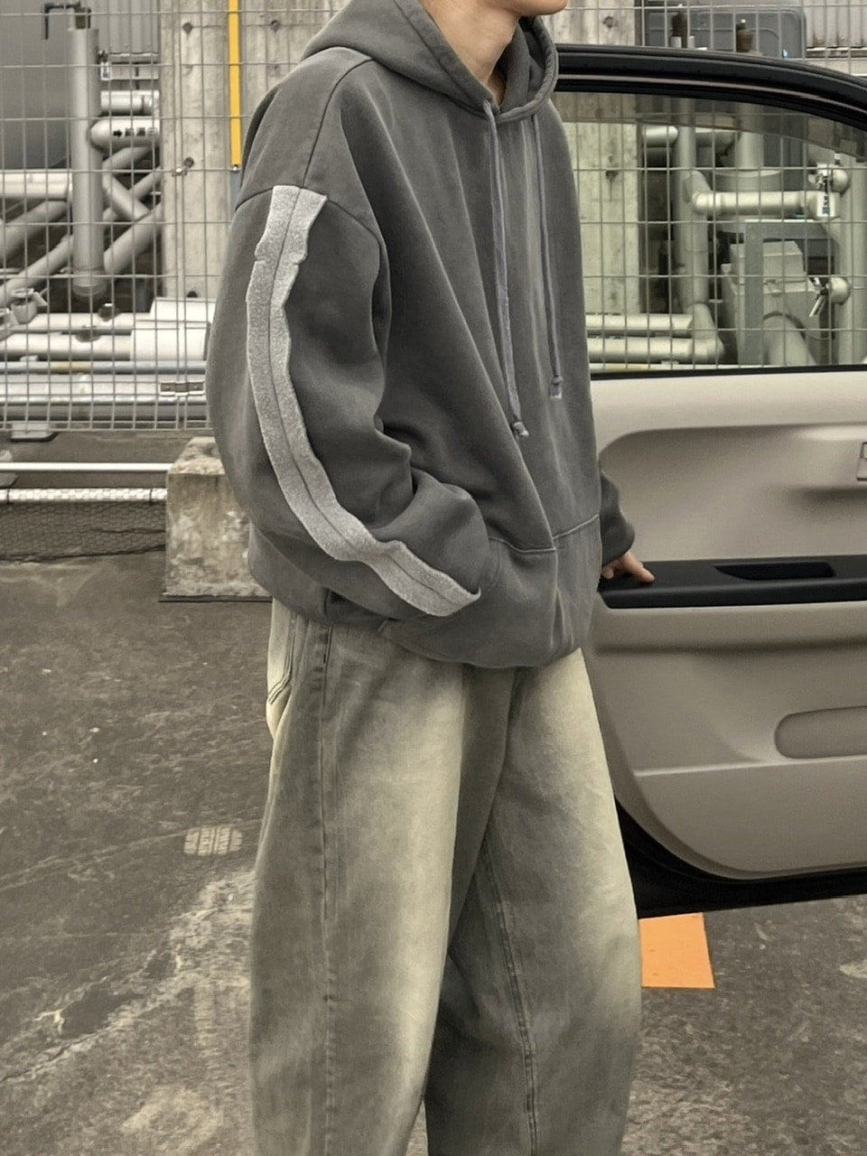 【youll】set up pigment sweat hoodie (2color)