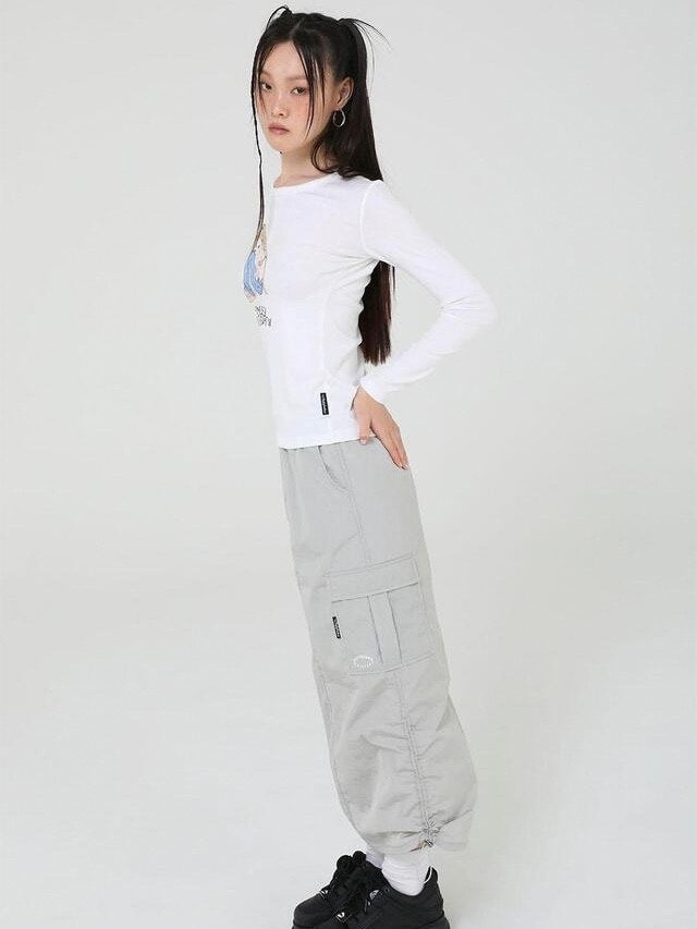 【Uglyshadow】OFFICIAL SHIRRING SKIRT