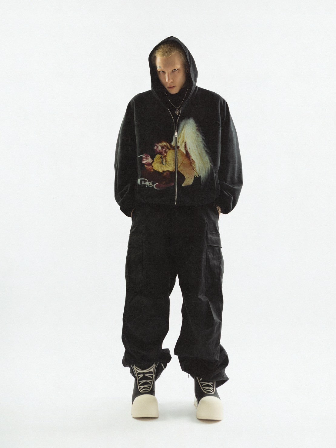 【F.V.V.O】THICK SOLED HIGH TOP BOOTS / 【フリーワールドオーダー(エフヴィーヴィーオー)】スニーカーライクミドルブーツ