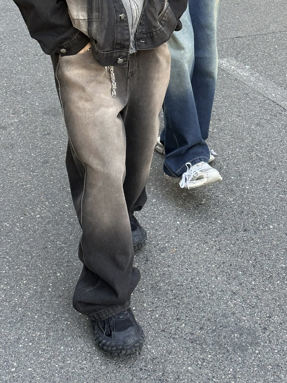 【Chikashitsu +】vintage wash denim pants (2color) / 【チカシツプラス】ヴィンテージウォッシュデニムパンツ