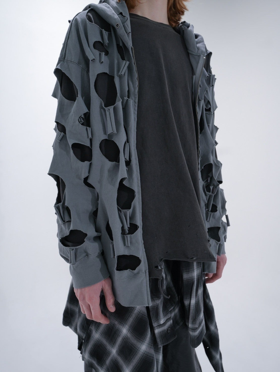 【Bizarre Maiden】damage full zip hoodie