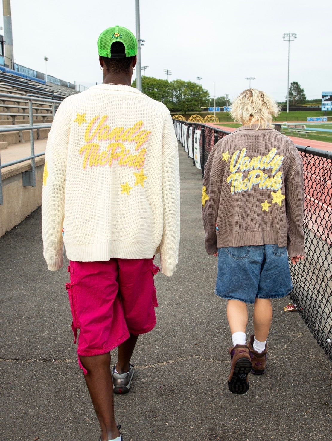 【VANDY THE PINK】STAR KNIT ZIP UP