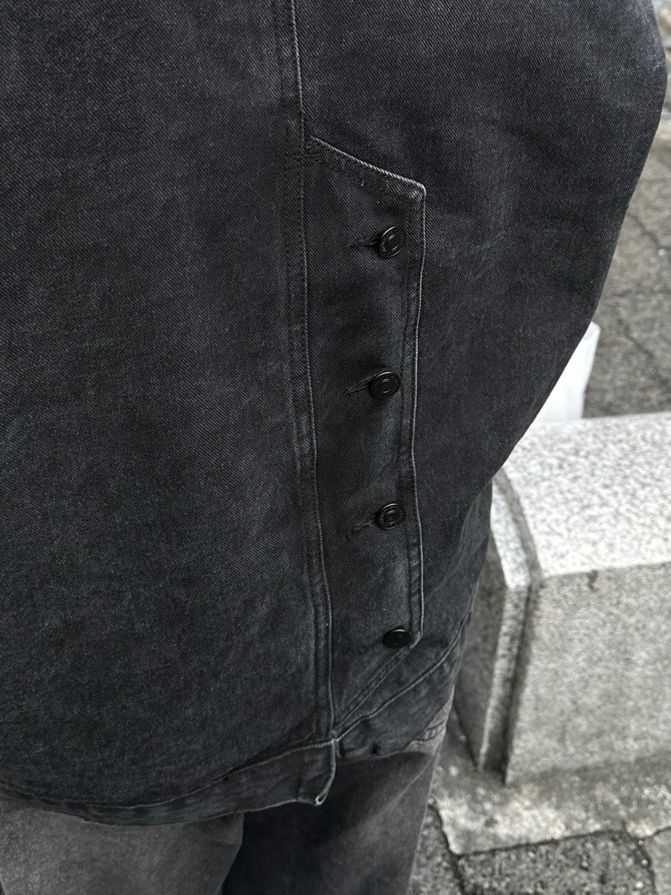 大阪店WEB限定受注制【Chikashitsu +】back design denim jacket