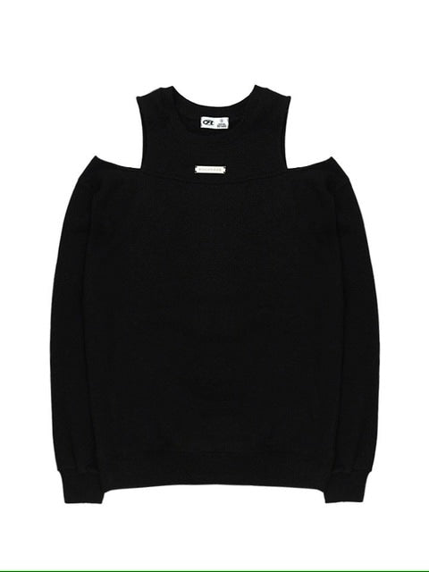 【ROCK CAKE】Open Shoulder Sweatshirt