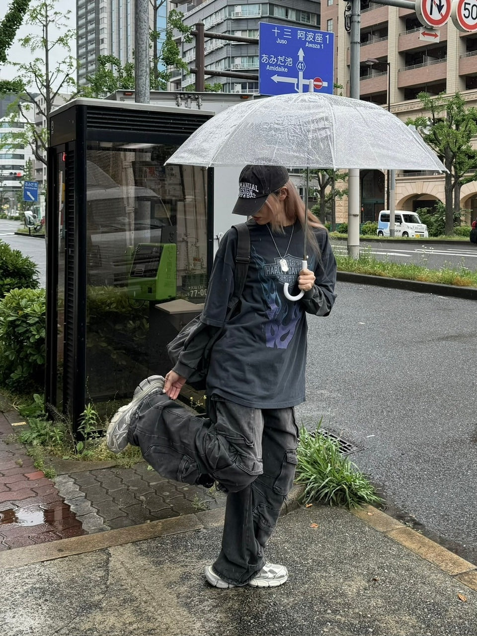 大阪店WEB限定【Chikashitsu +】utility cargo denim pants