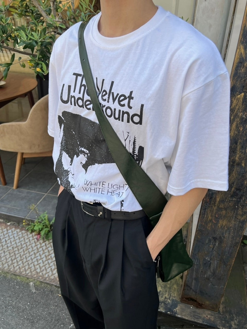 受注制【Chikashitsu +】vegan leather box belt bag (2color)