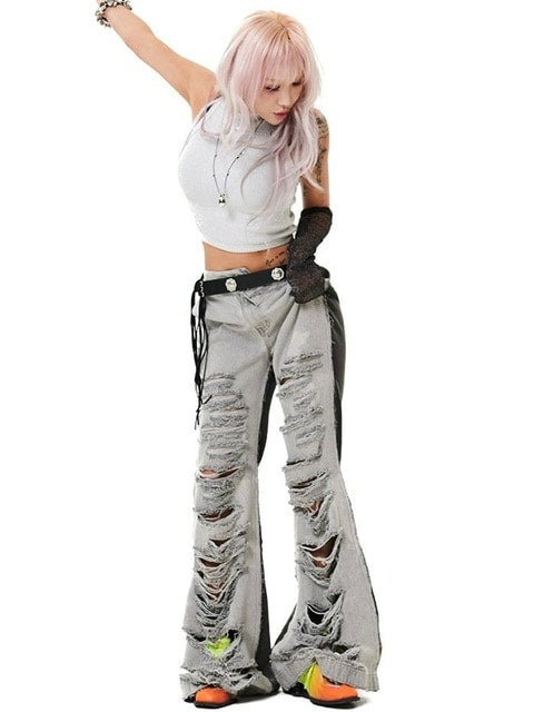 【HOLY NUMBER 7】Women's Dancer Crop Tank Top / 【ホーリーナンバーセブン】ダンサークロップロゴプリントタンクトップ