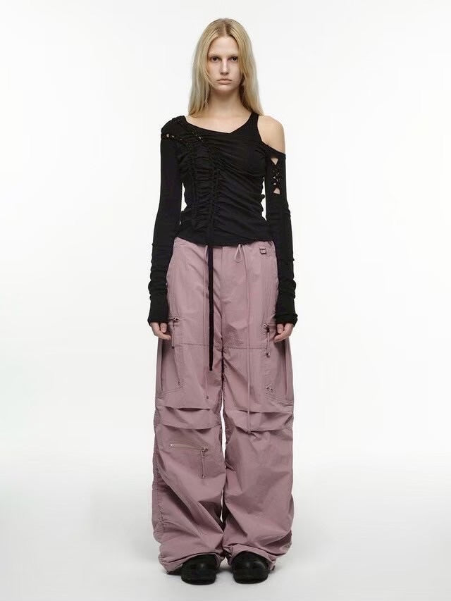 【NACHE】PUCKERING JOGGER PANTS (UNISEX)