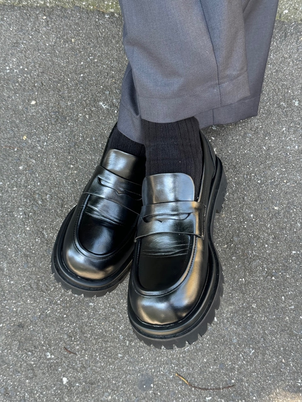 受注制【Chikashitsu +】double sole loafer