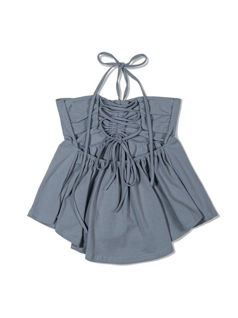 【Uglyshadow】BEADS TUNNEL SLEEVELESS / 【アグリーシャドウ】ビーズホルターネックキャミソールチュニック