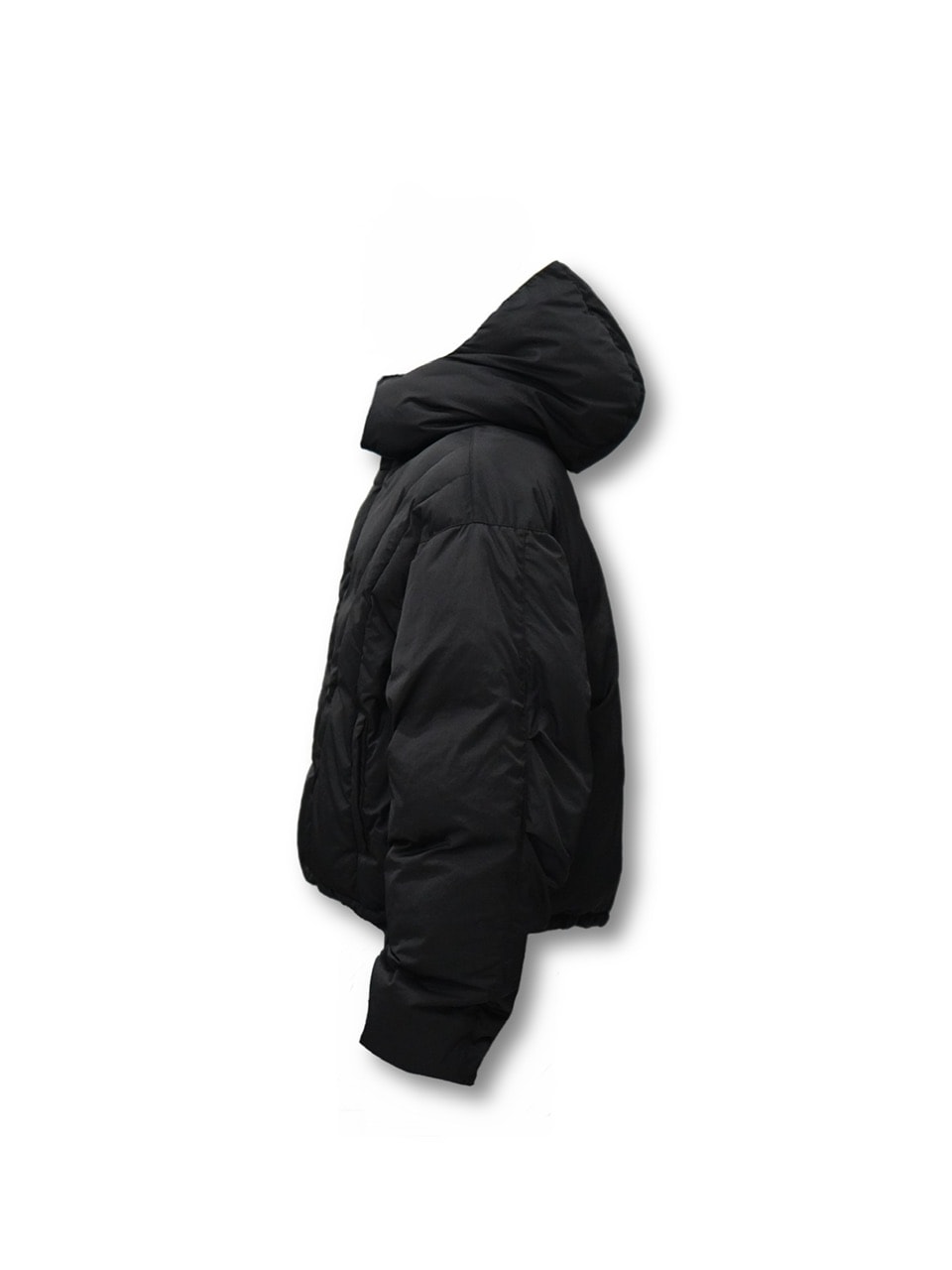 【CS】2way cropped puffer jacket (black)