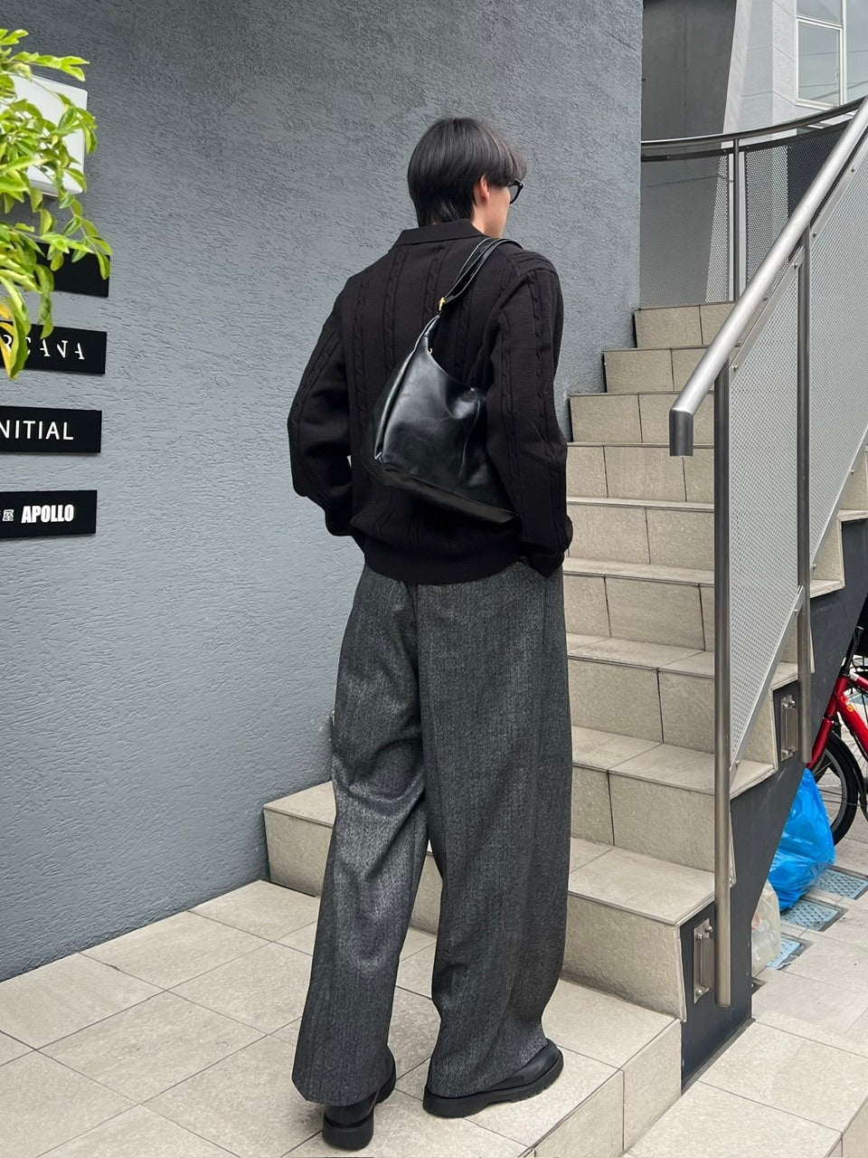 受注制【Chikashitsu +】cable lib knit cardigan (3color)