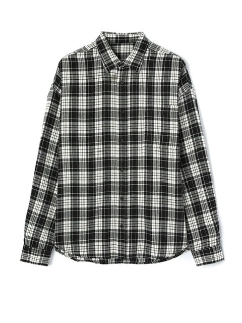 【DNSR】Oversized flannel check shirt