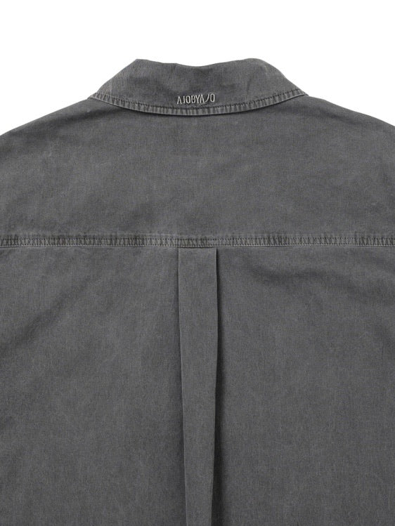 【AJOBYAJO】Paneled Zip-Up Shirt