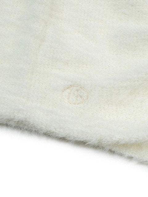 【Uglyshadow】ANGORA HOODIE TANK TOP / 【アグリーシャドウ】アンゴラフードタンクトップ長袖カーディガン