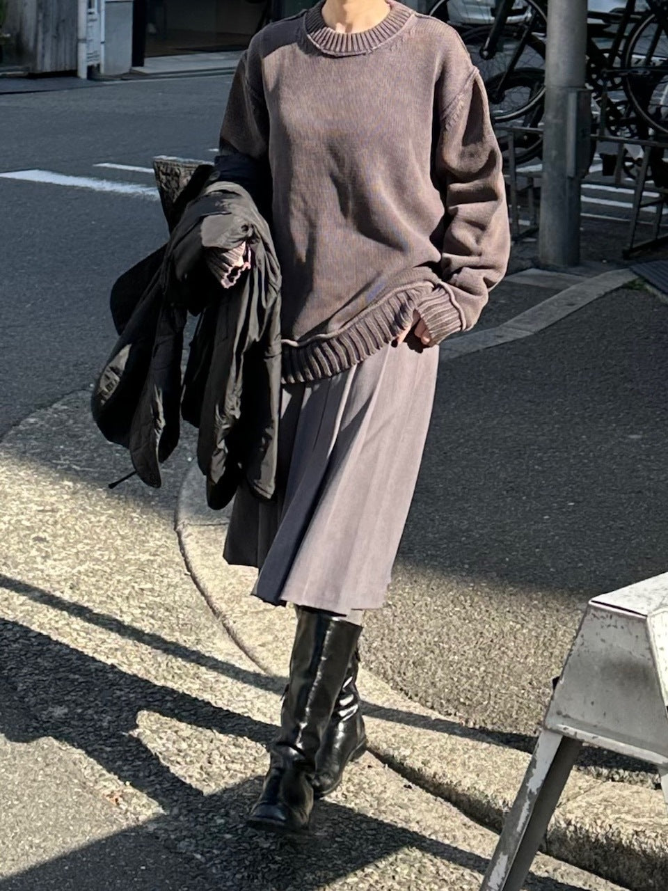 大阪店WEB限定【Chikashitsu +】pigment dyeing knit