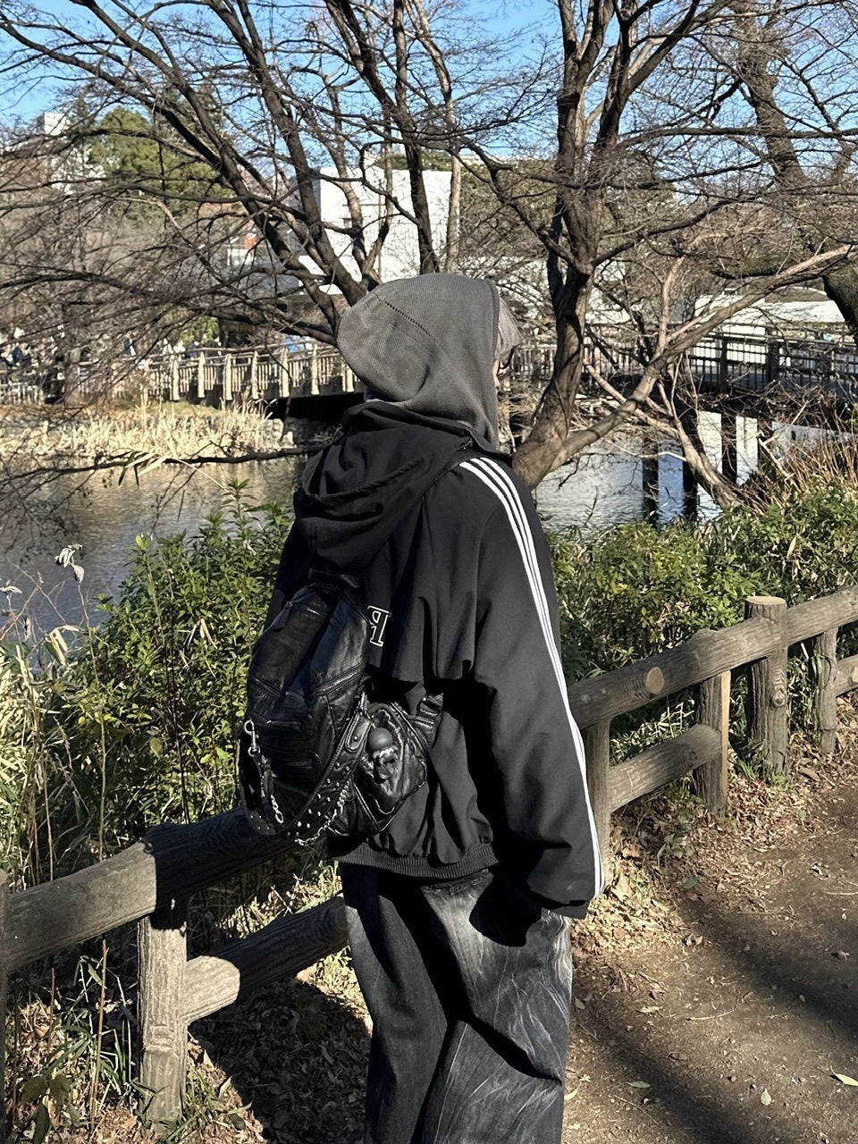 大阪店WEB限定受注制【Chikashitsu +】leather studs backpack