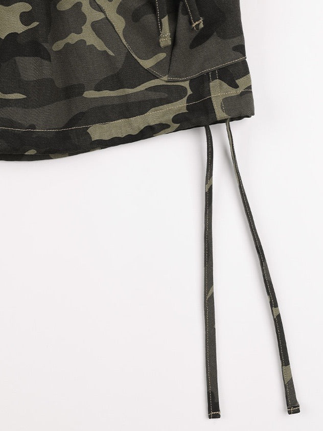 【FANCY CLUB】CARGO LETTERING BERMUDA PANTS