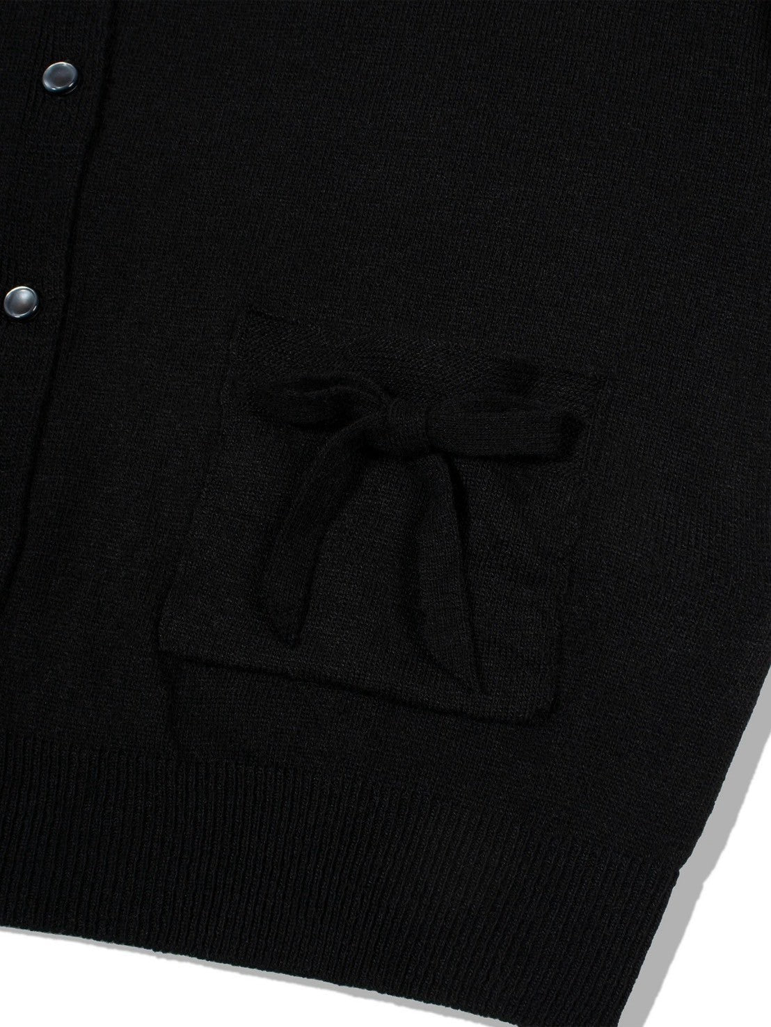 【Uglyshadow】KNIT RIBBON CARDIGAN