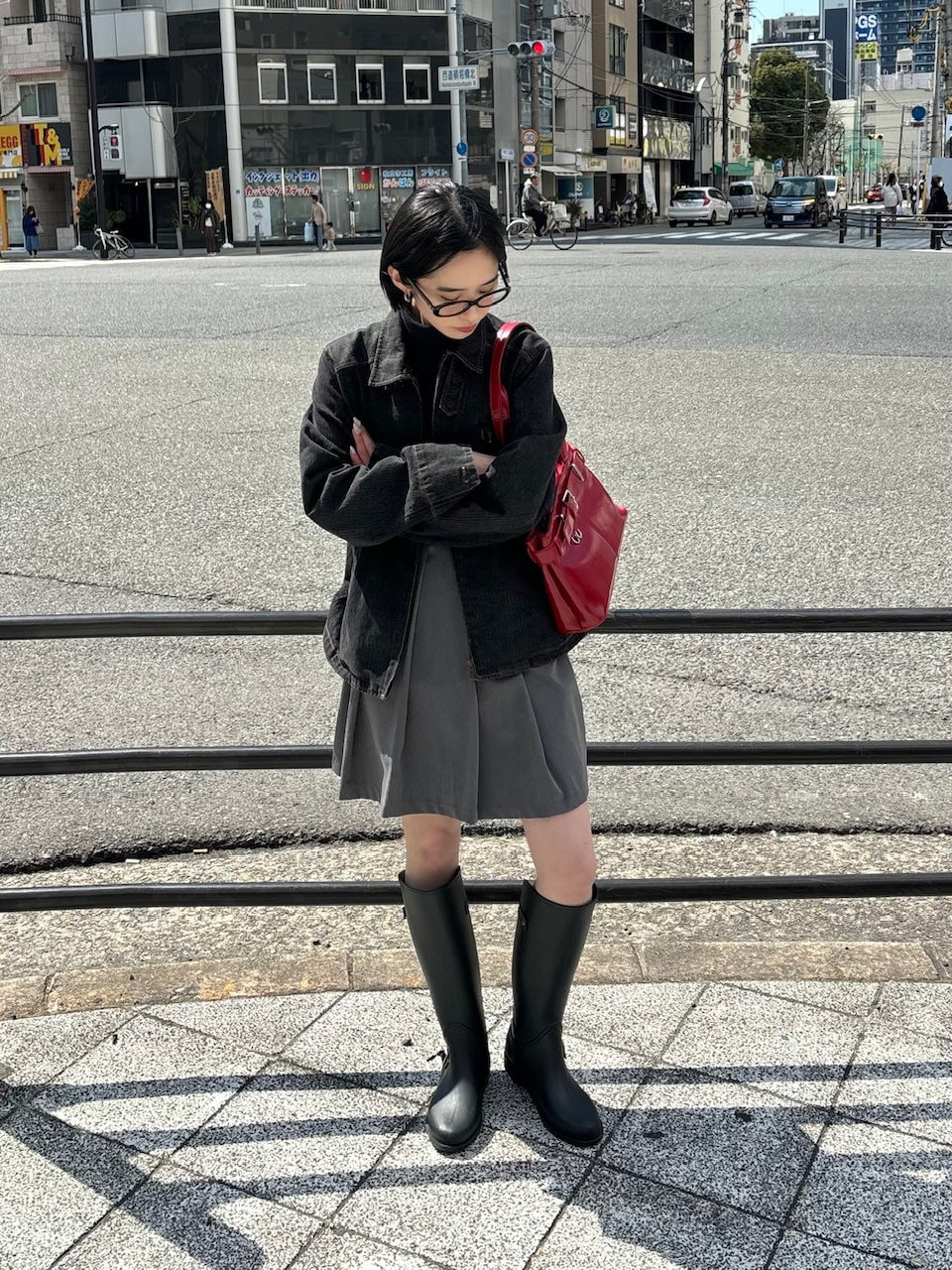 受注制【oaks】leather belt shoulder bag (3color)