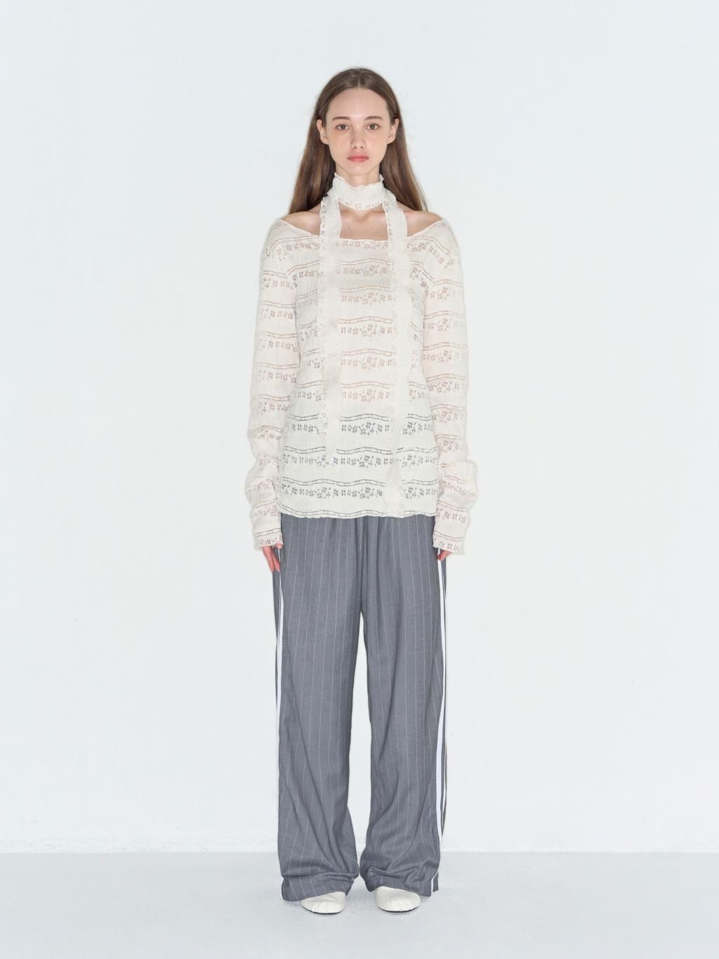 【ROCK CAKE】Pattern Punching Long sleeve