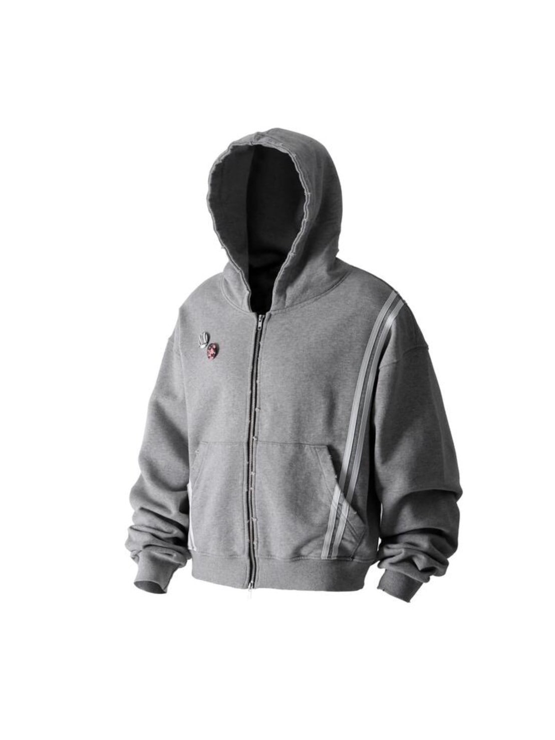 【roaringrad】WASHED HOODIE ZIP-UP 1