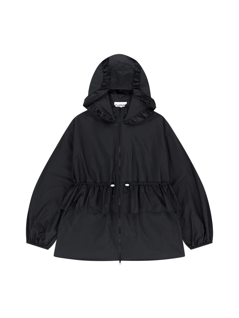 【TUOMIO】FRILL LAYERED HOOD JACKET
