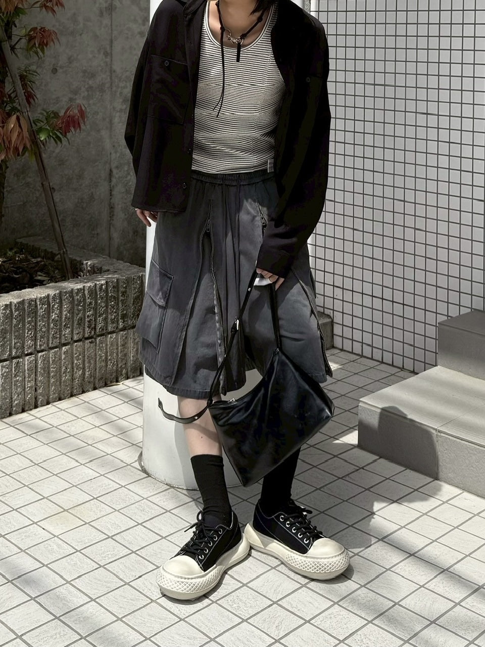 受注制【Chikashitsu +】volume toe canvas sneaker (2color)