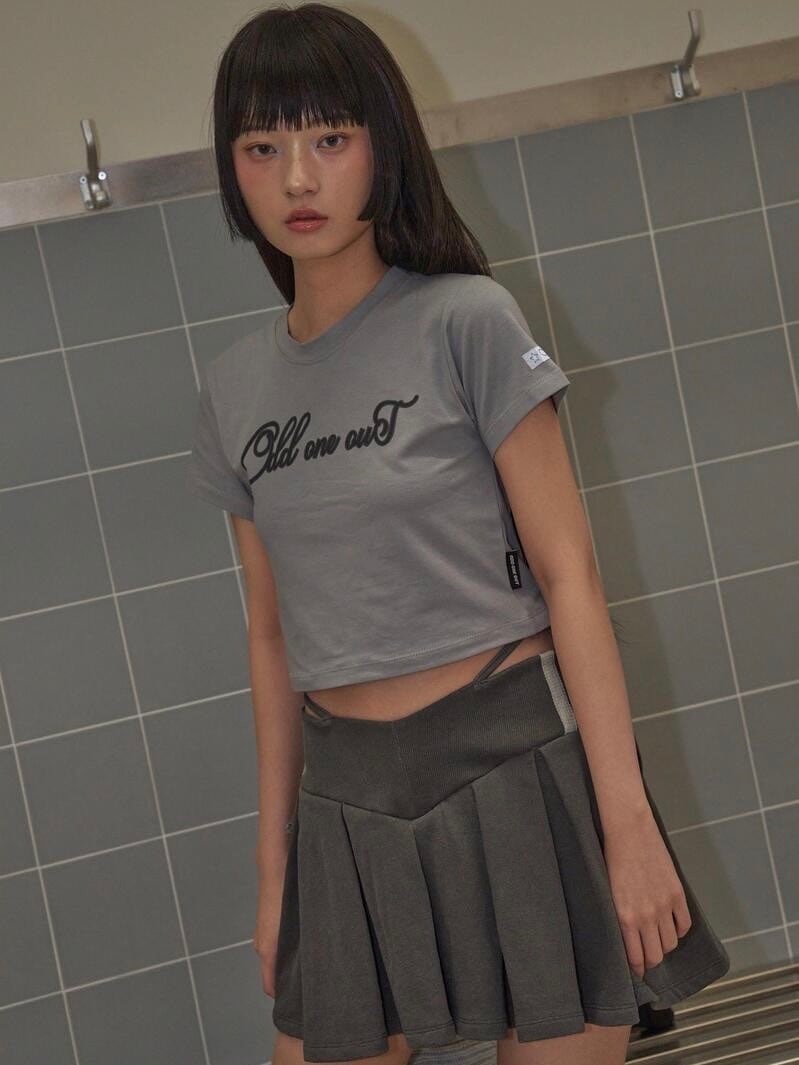 【ODDONEOUT】TWO TONE LOGO T-SHIRTS