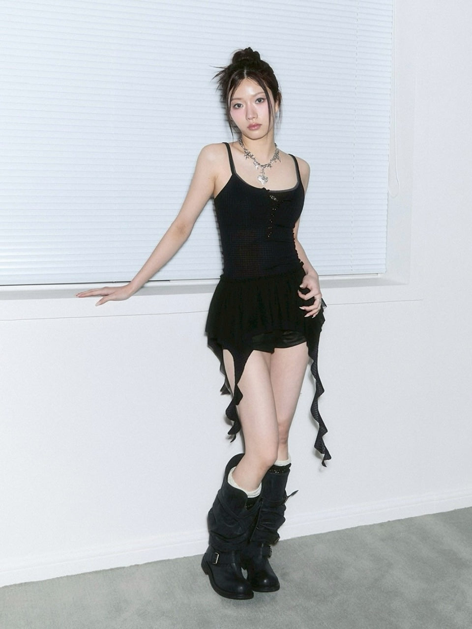 【CHERRYQUIRI】frill layered sleevless / 【チェリーキュリー】フリルレイヤードキャミソール