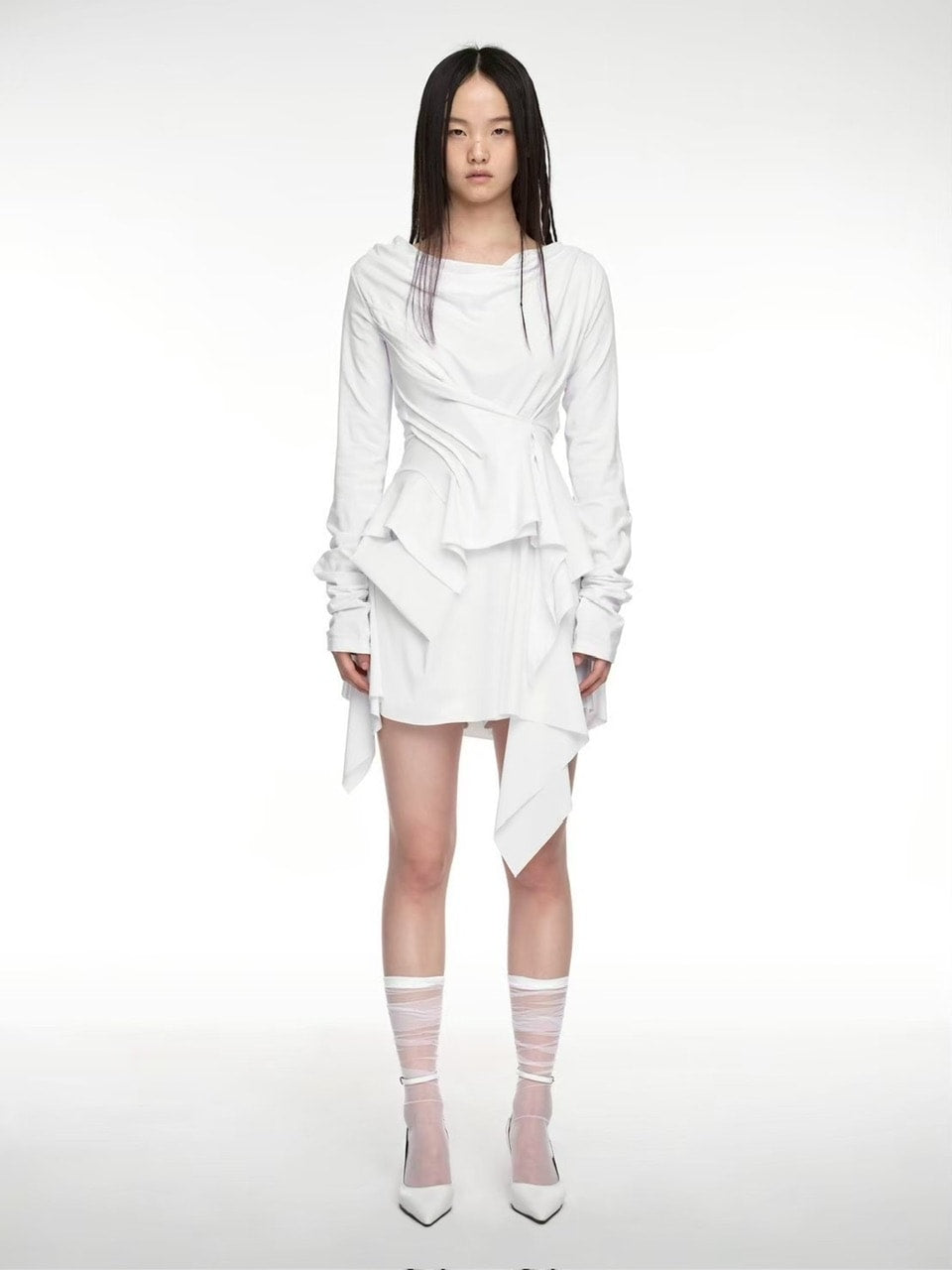 【NACHE】INCLINE DRAPING LONG SLEEVE