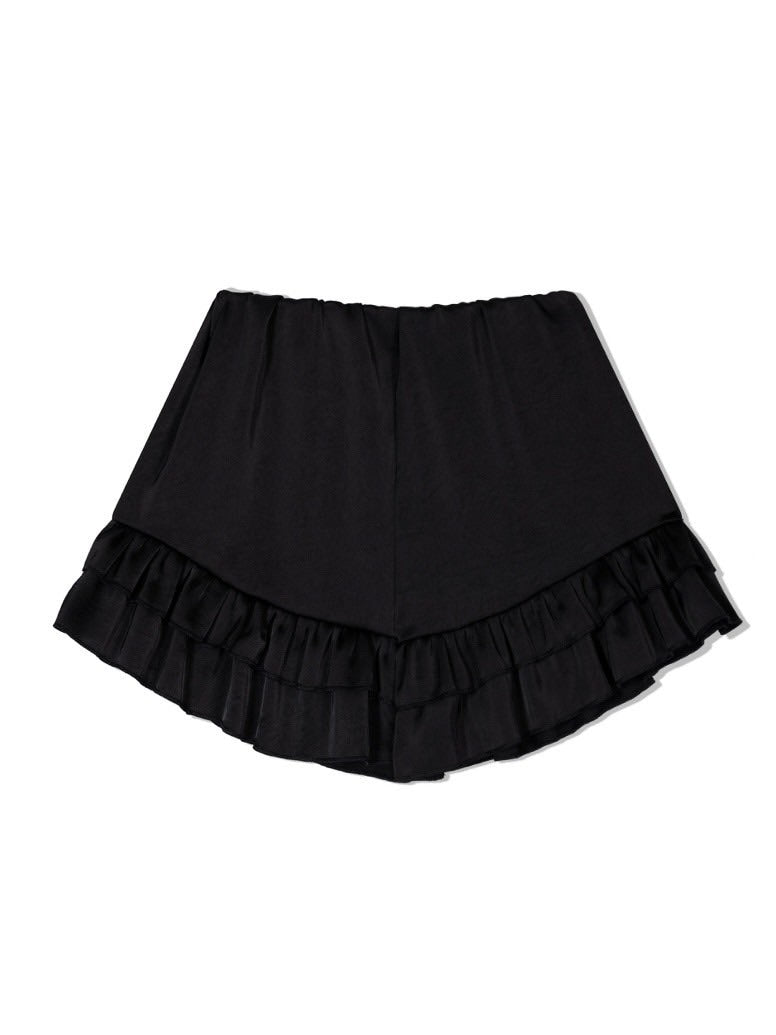 【Uglyshadow】SATIN RUFFLE PANTS
