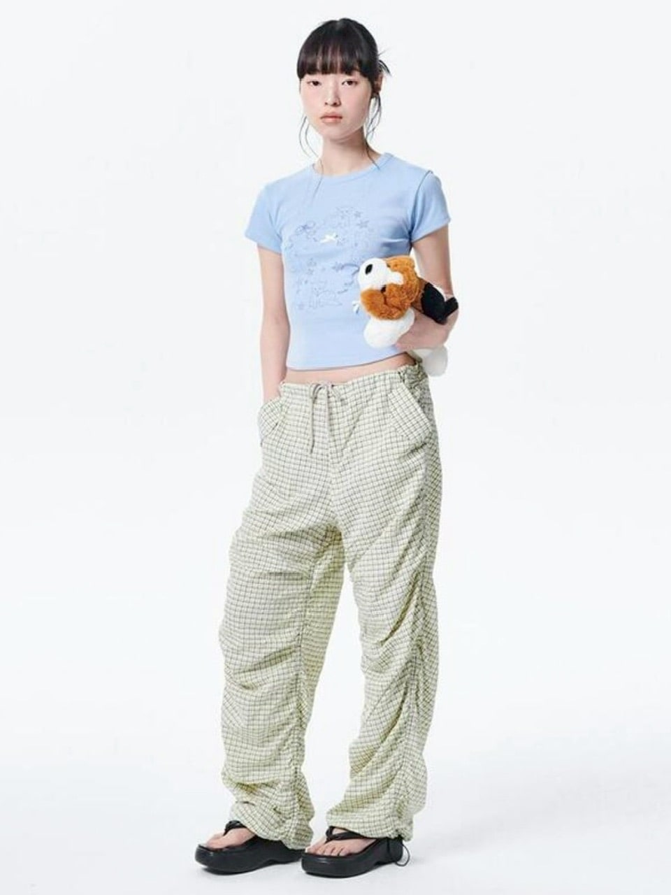 【runningHIGH】RIBBON CAT H/S TEE / 【ランニングハイ】リボンキャットプリント半袖Tシャツ