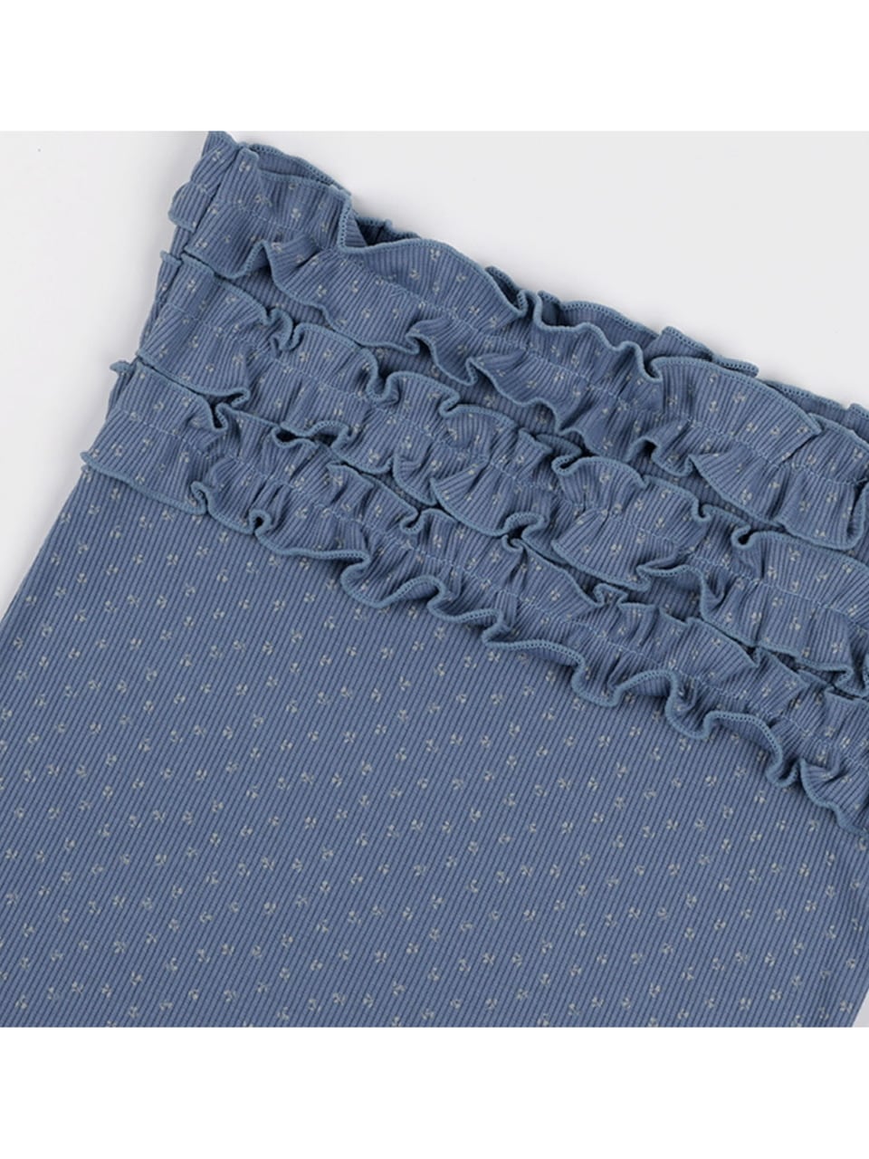 【FANCY CLUB】FLOWER FRILL TUBE TOP / 【ファンシークラブ】フラワーフリルチューブトップ