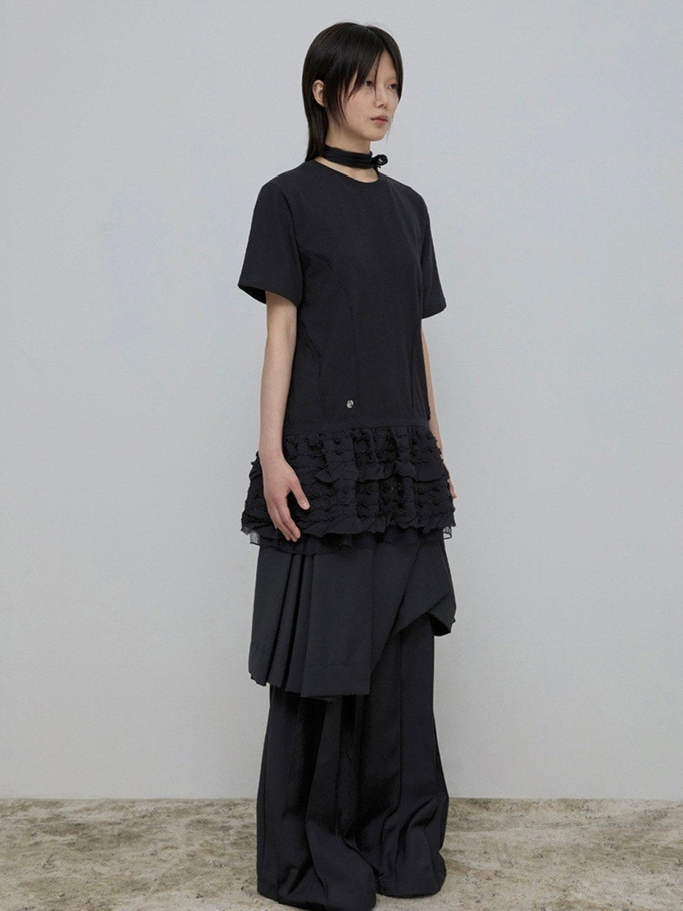 【FLAREUP】Layered Lace T-Shirt