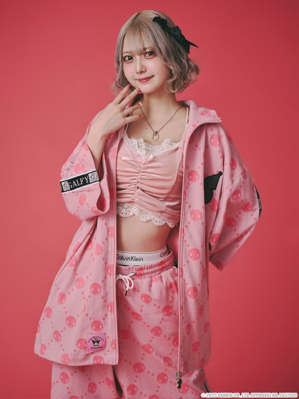 【GALFY×KUROMI】ドクロだらけ夏セットアップ