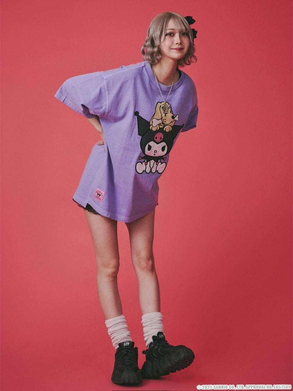 【GALFY×KUROMI】クロミちゃんとGALFYの半袖TEE