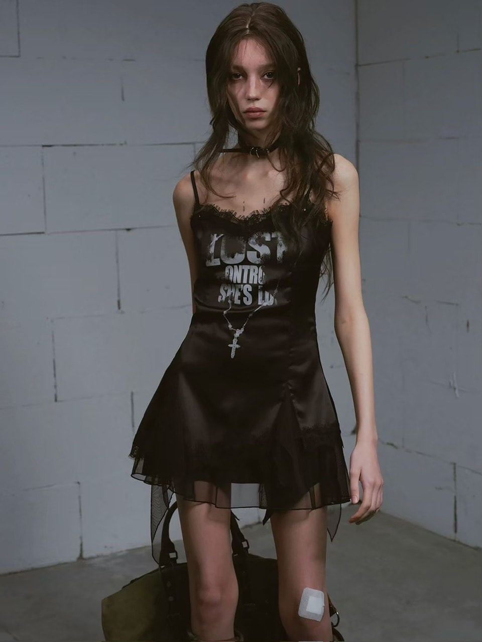 【Cest Nous】Satin Lace Camisole Dress / 【セヌー】サテンレースキャミワンピース