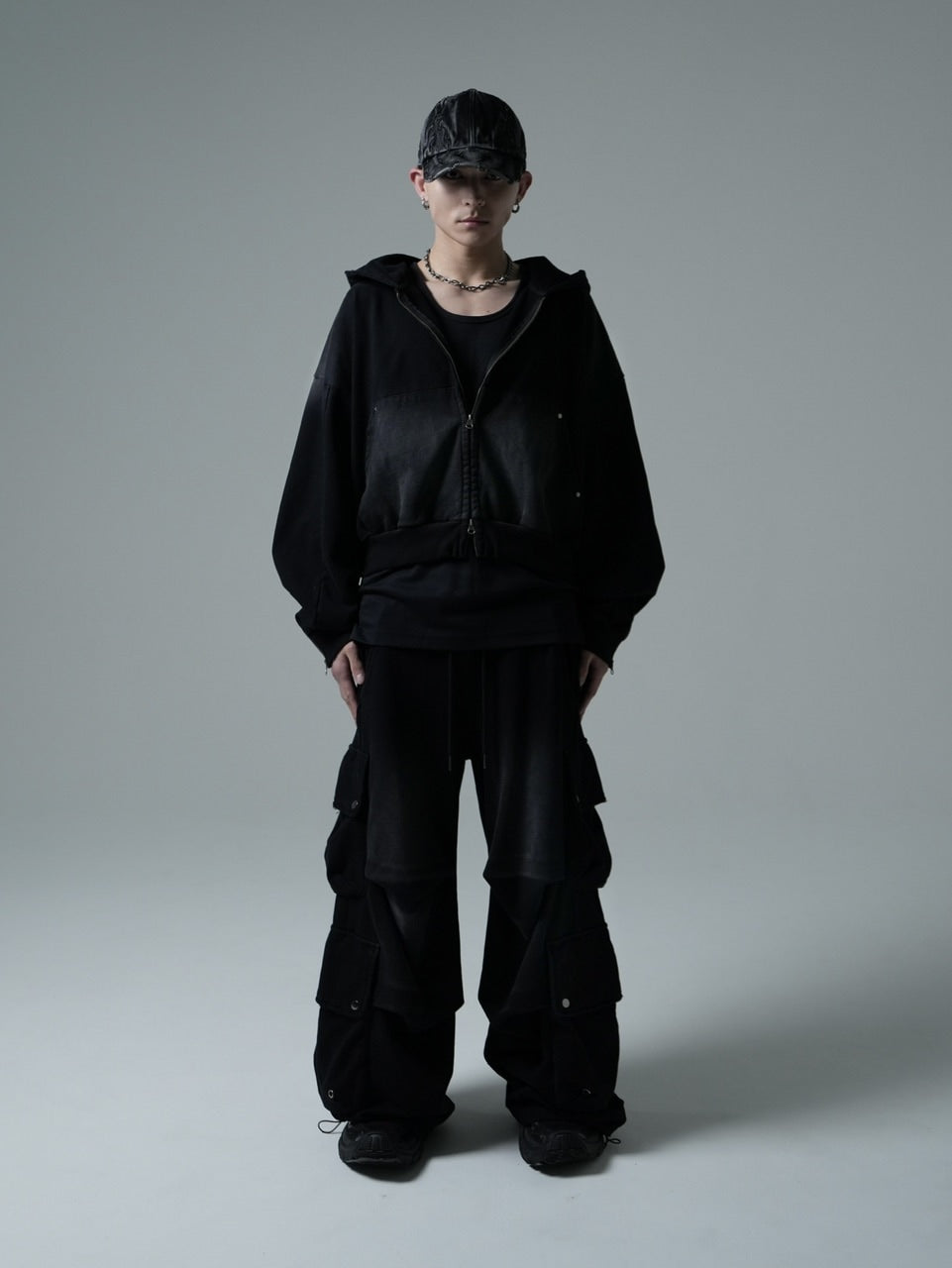 【CHIKASHITSU PLUS HIGH】Overdyed denim cap