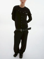 【ESC STUDIO】soft double t-shirt/ 【イーエスシーステュディオ】ソフトダブル長袖Tシャツ