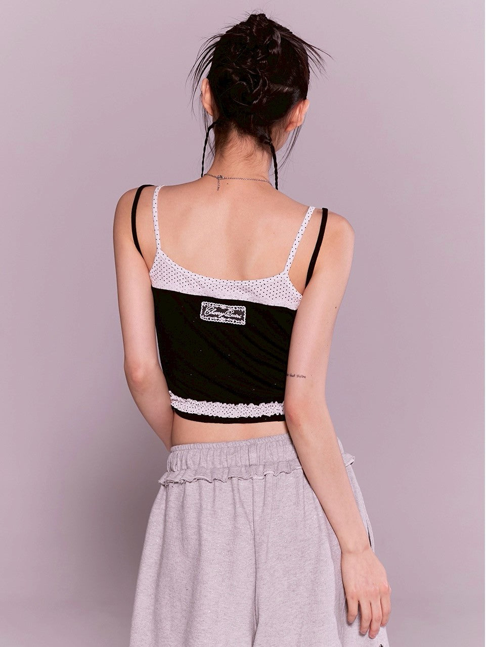 【CHERRYQUIRI】twinkle wrinkle dot sleeveless