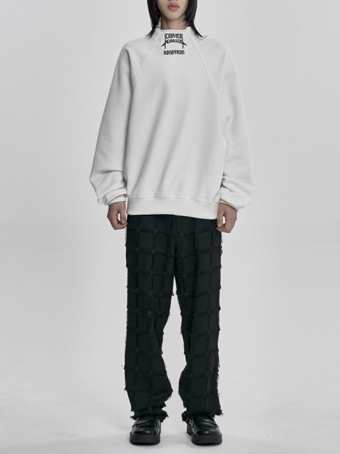 【AJOBYAJO】Raglan High Neck Arch Logo Sweatshirt / 【アジョバイアジョ】ラグランハイネックアーチロゴスウェットシャツ