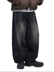 【NOMANUAL】 WASHED JUMBO DENIM PANTS