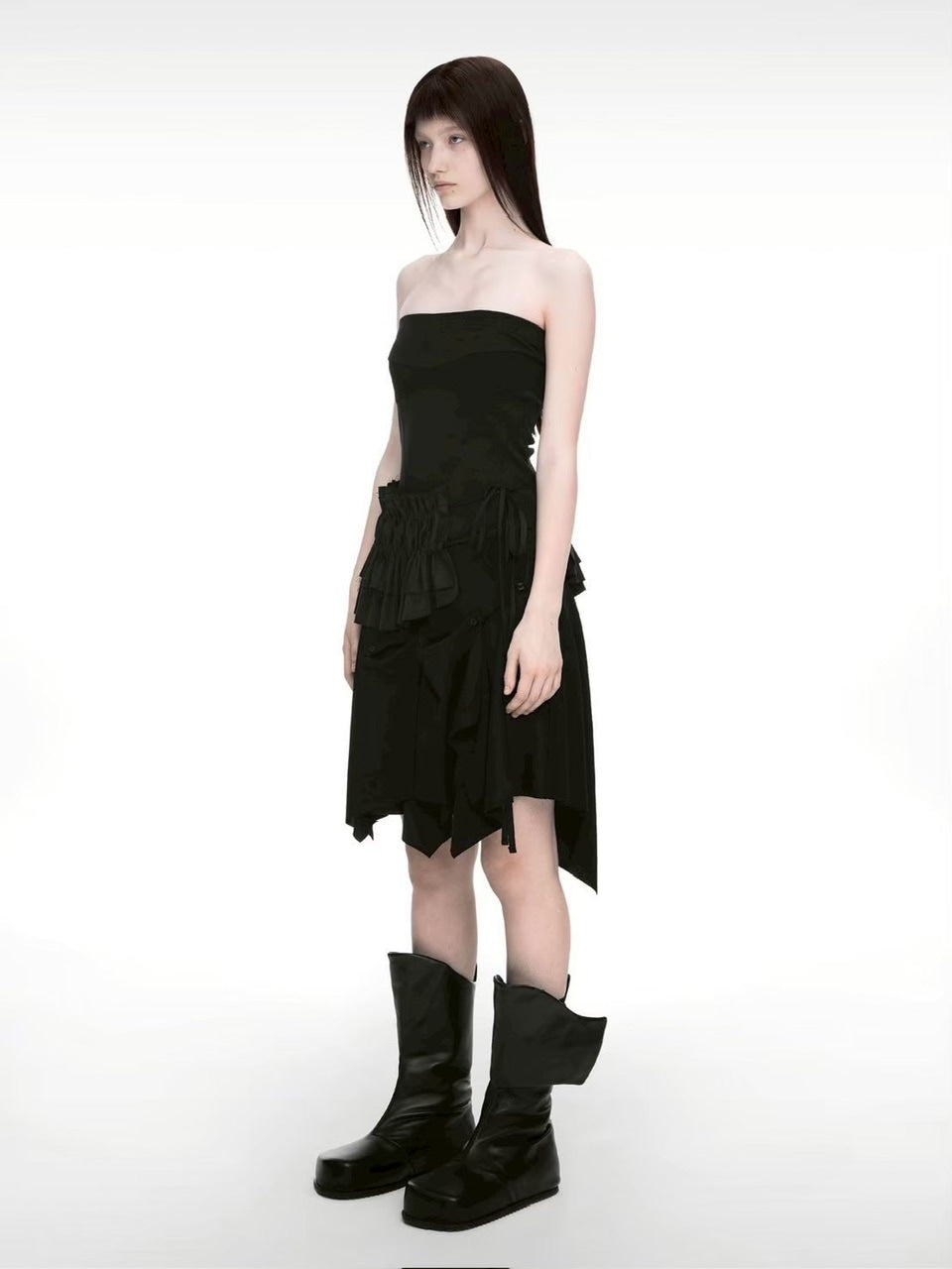 【NACHE】BUSTIER LAYERED DRESS