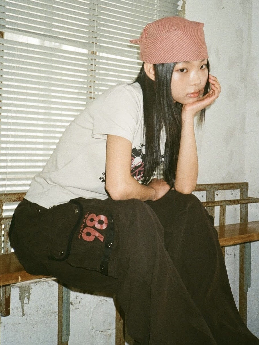 【AAKAM】Check Pattern Scarf