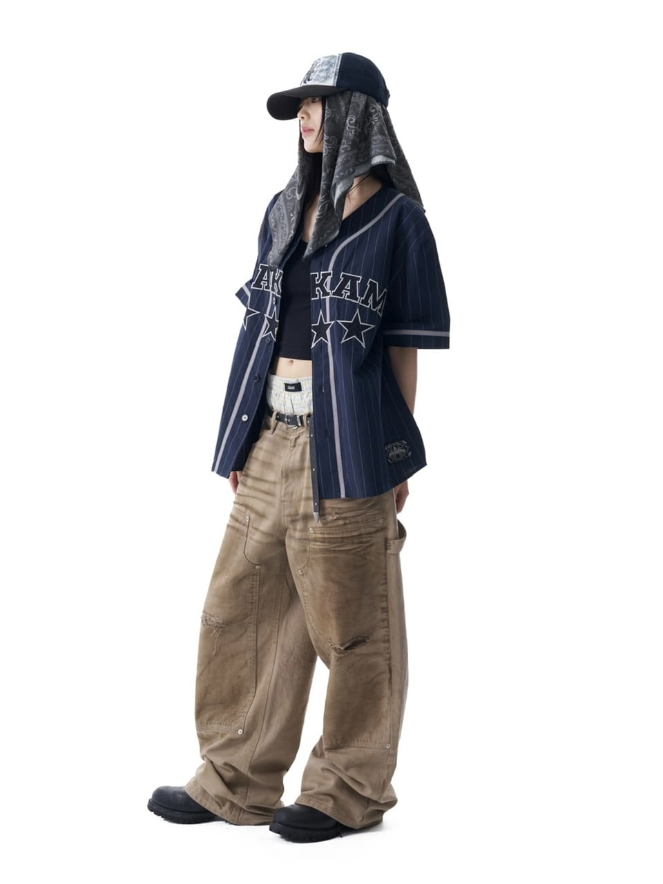 【AAKAM】Cotton Baseball Jersey