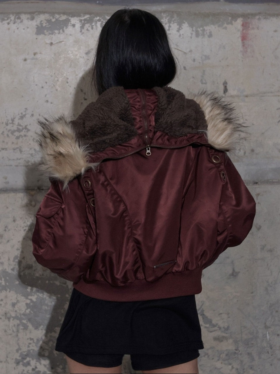 【FANCY CLUB】EYELET FUR MA-1 / 【ファンシークラブ】アイレットファーＭＡ-1