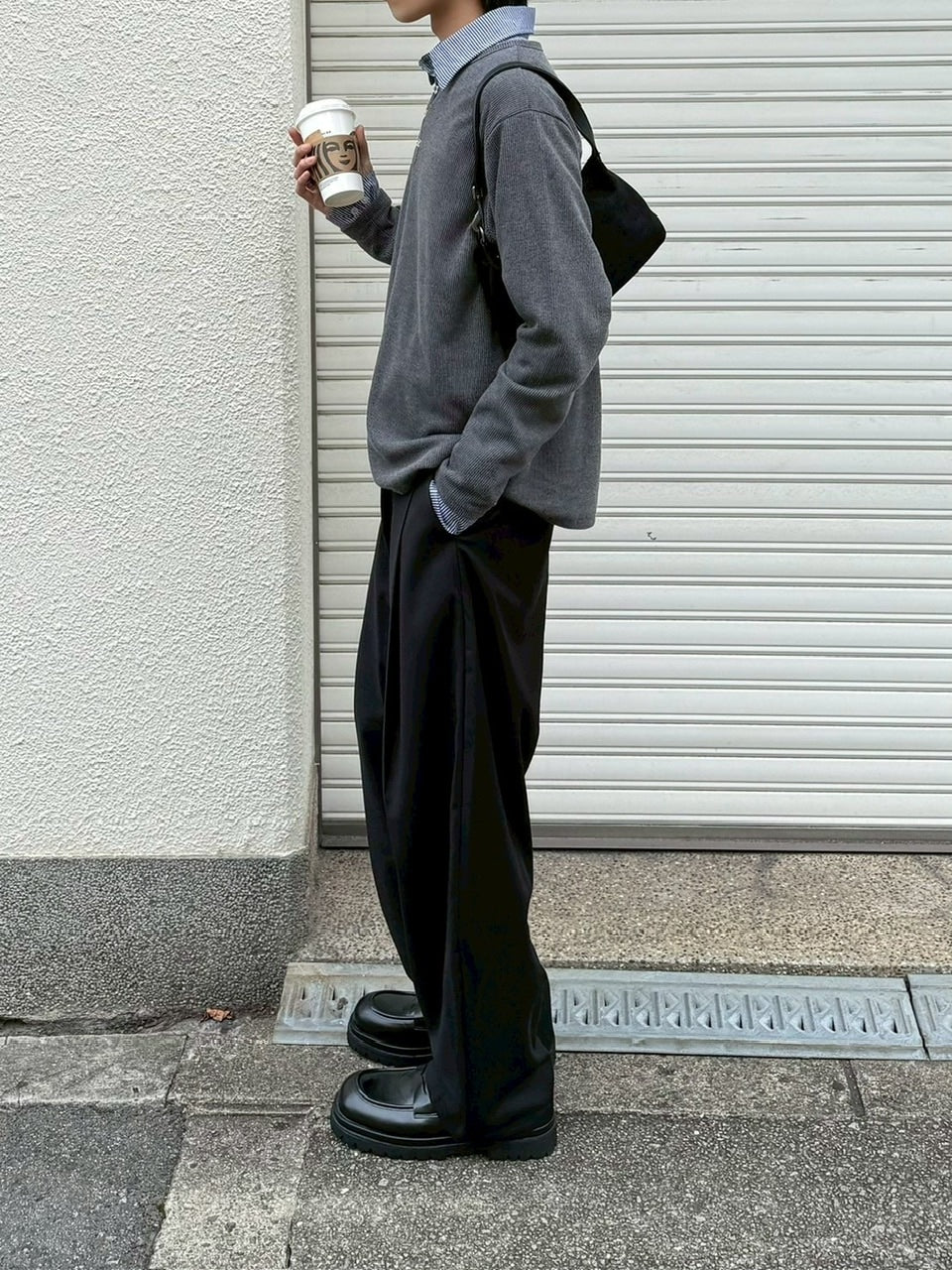 受注制【Chikashitsu +】front hook long sleeve knit / 【チカシツプラス】フロントフック長袖ニット (4color)