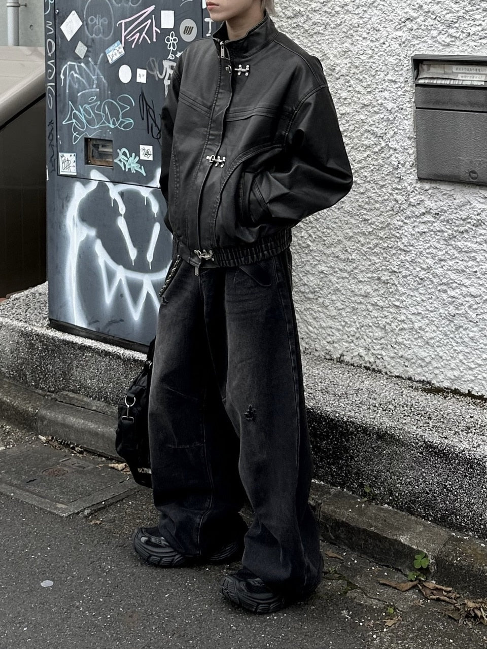 大阪店WEB限定受注制【Chikashitsu +】overfit fireman leather jacket / 【チカシツプラス】オーバーフィットファイアマンレザージャケット (2color)